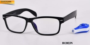 黑框防兰光电脑镜 Очки пластиковые блю-блокеры для работы за компьютером Mystery 12023B (чехол и инструкция в комплекте)