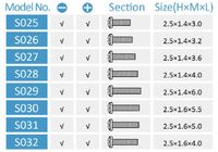 Винт фиксирующий для крепления дужек очков