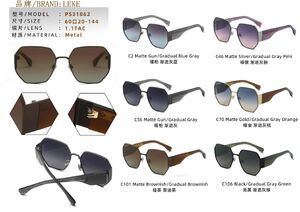 Солнцезащитные поляризационные металлические очки Leke L31862