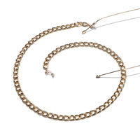 Толстая алюминиевая цепочка для очков золотистого цвета GL1102