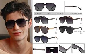 Polarized TR90 + metal sunglasses for men Romonis TR98023-R