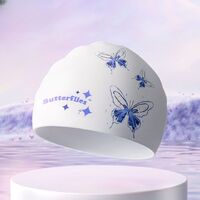 Шапочка для плавания силиконовая водонепроницаемая взрослая GJ002-YU