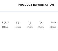 Очки гибридные, металл + TR90, с защитой от синего света Blue Block FENQI F8017