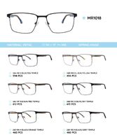 Металлическая оправа с дужками из материала TR-90 со встроенным флексом MR1018