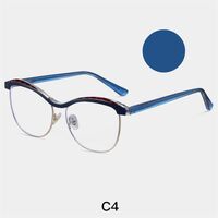 Combined frame (metal + TR90) or glasses with blue light protection, with spring hinges FA87265