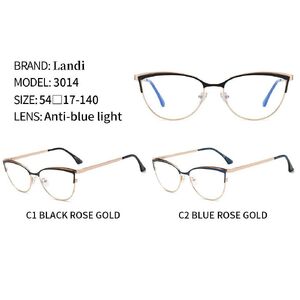 Очки защитные металлические с антибликовым покрытием Landi LD3014