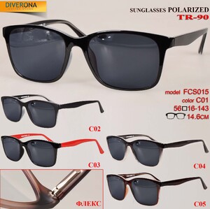 Солнцезащитные очки в оправе из TR-90, линзы polarized FCS015 POLAR