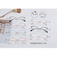 Оправа полуободковая комбинированная (металл + TR90) с линзами Blue Ray Cut и флексами MAMO F93028