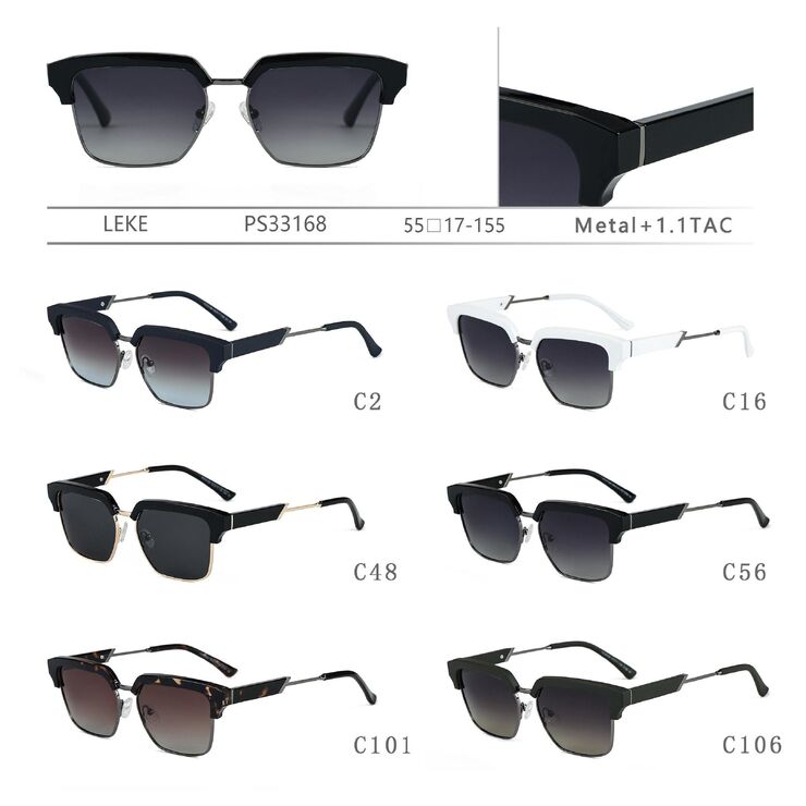 Polarized metal sunglasses Leke PS33168