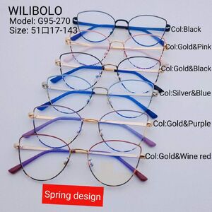 Metal ultrathin frames with flex hinges Wilibolo G95-270