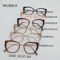 Оправа металл + TR90 ультратонкая женская с флексом Wilibolo J2202