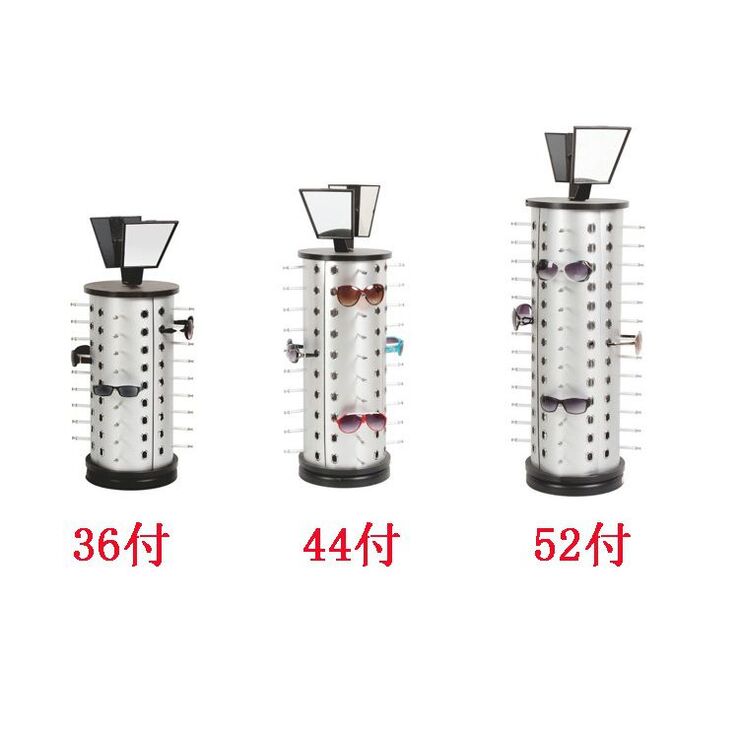 Tabletop glasses stand for 36 / 44 / 52 slots with mirrors JS-C201