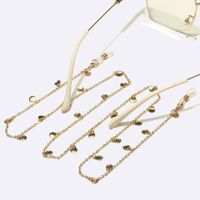 Металлическая нескользящая цепочка золотого цвета, с медными ракушками, для очков и масок GL1462